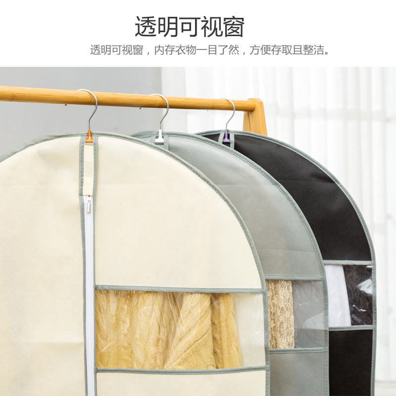 Vodootporne navlake za odjeću Prozirna torba za odijelo Vreće za odjeću otporne na moljac Prozračne s patentnim zatvaračem Vreće za pohranu odjeće za odijela