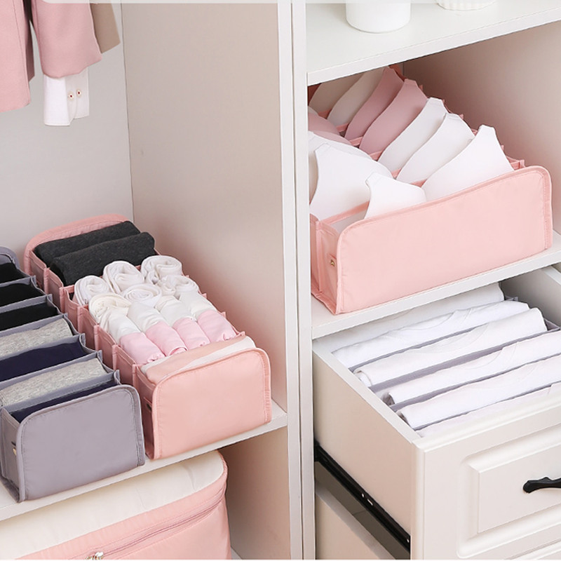 Apakšveļas glabāšanas kaste Atvilktņu tips Zeķes Organizatori krūšturim Apakšveļas sadalītājs Organizatori Bērnu garderobes apdare Sākums