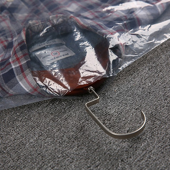 60x90cm 10 τμχ Πλαστική διαφανής τσάντα κάλυψης σκόνης μιας χρήσης για στεγνοκαθαριστήριο Ντουλάπα φόρεμα ενδυμάτων Κρεμαστή τσάντα αποθήκευσης ρούχων