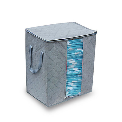 Sklopiva torba za kućnu pohranu Velika vreća za pohranu popluna s ručkama Prijenosna vreća za pohranu odjeće s patentnim zatvaračem, deka, Organizator