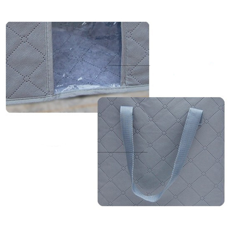 Sklopiva torba za kućnu pohranu Velika vreća za pohranu popluna s ručkama Prijenosna vreća za pohranu odjeće s patentnim zatvaračem, deka, Organizator