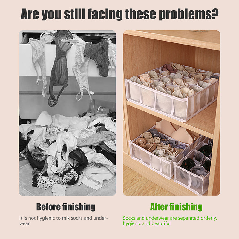 Organizator za donje rublje Grudnjak Kutija za pohranu Gaćice Čarape Kutije za pohranu Ormar Organizator za odjeću Ladice Kutije za odvajanje