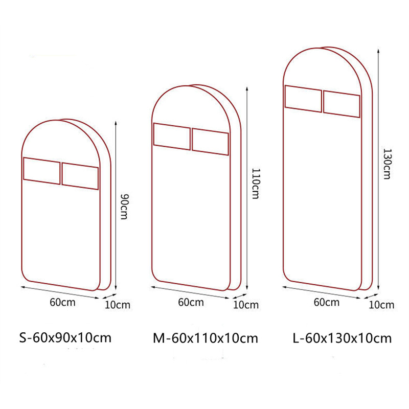 Debela reljefna netkana odjeća Navlaka za prašinu Ormar za kućanstvo Viseća torba za kapute Prozračna navlaka za odjeću od krzna nerca otporna na vlagu