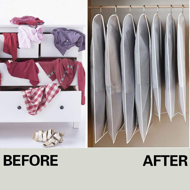 Vruća odjeća Navlaka za prašinu Viseći odjevni predmet Haljina Odjeća Odijelo Vreće za pohranu kaputa Prozirna garderoba Torba za odjeću koja se može prati
