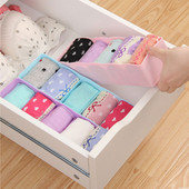 5 rešetki Kutija za pohranu Ormar Ladica Organizator Donje rublje Organizator Odjeća Kutija za sklopivi grudnjak Kravate Čarape Kratke hlače Stolni organizator