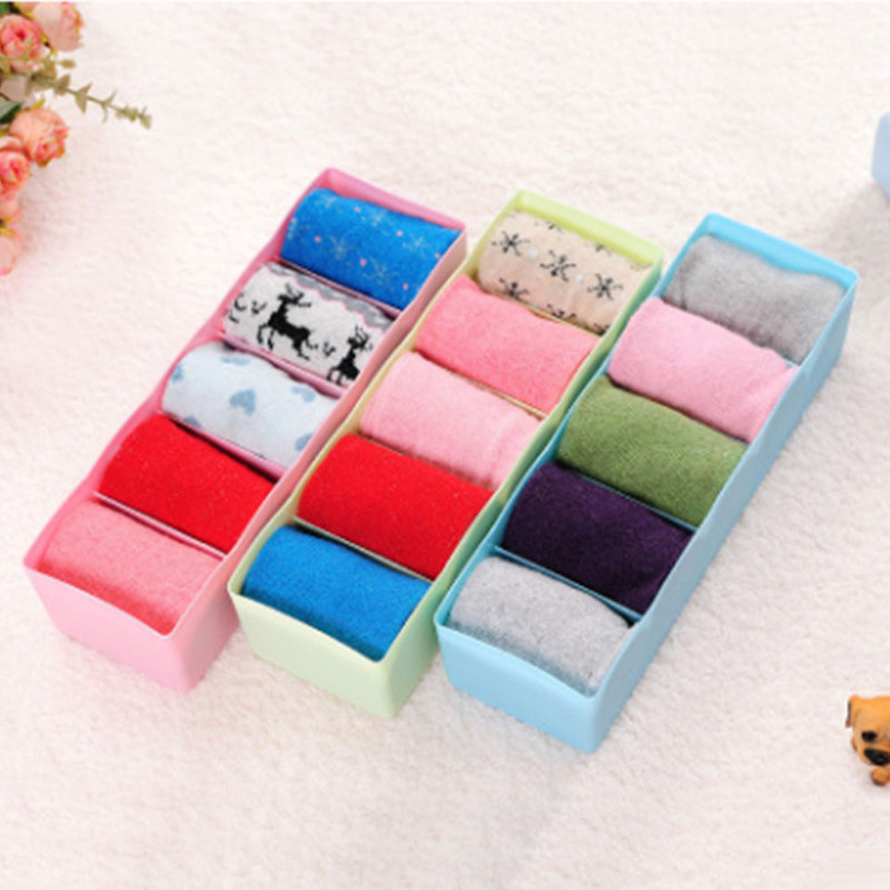 5 rešetki Kutija za pohranu Ormar Ladica Organizator Donje rublje Organizator Odjeća Kutija za sklopivi grudnjak Kravate Čarape Kratke hlače Stolni organizator