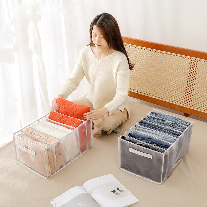 Organizatori Mrežaste kutije Organizator za pohranu debele odjeće Pulover Hoodie Ormar Ladica Organizator T-shirt Hlače Razdvajanje odjeće