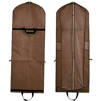Нетъкана сватбена рокля Прахозащитна чанта за съхранение на дрехи Сгъваема ръчна чанта с двойно предназначение