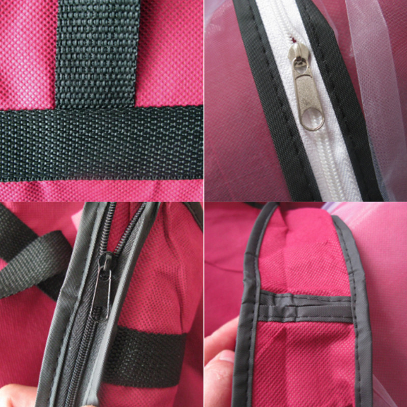 Neaustas kāzu kleitas, putekļu pārklājums, apģērbu uzglabāšanas soma, salokāma divējāda lietojuma rokassomiņa