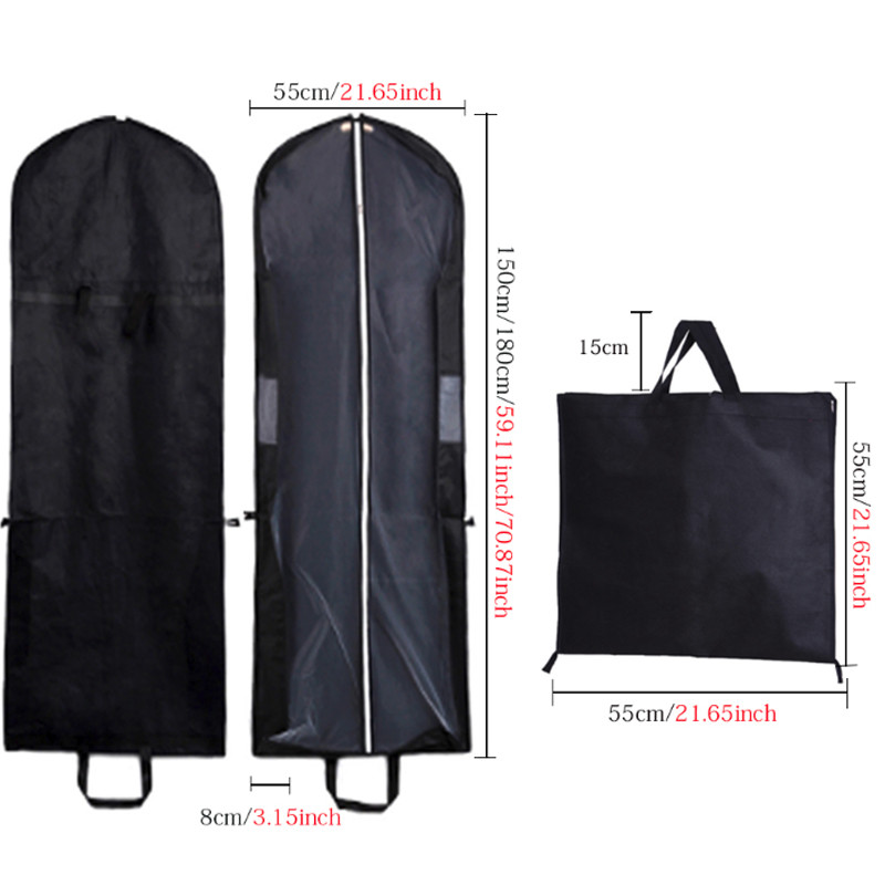 Neaustas kāzu kleitas, putekļu pārklājums, apģērbu uzglabāšanas soma, salokāma divējāda lietojuma rokassomiņa