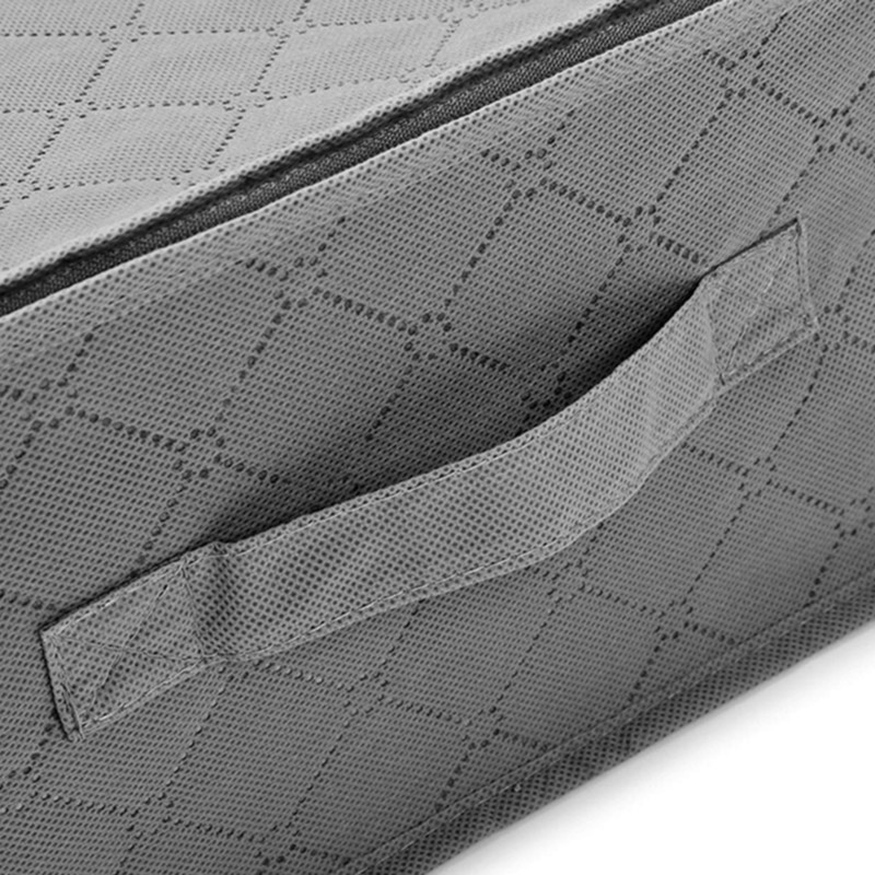 Salokāmi zem gultas maisiņi Pack 5 Režģis zem gultas Glabāšanas kastes Biezas Elpojošas Apģērbu Uzglabāšanas Somas ar Rāvējslēdzēju Organizators