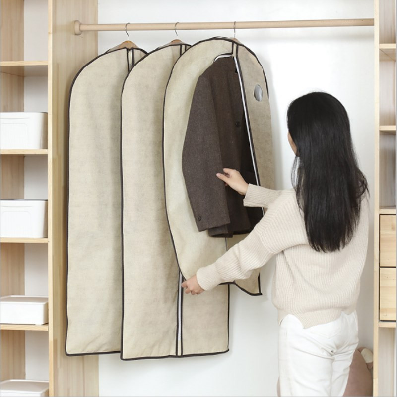 Viseća odjeća Navlaka za prašinu Navlaka za kaput Navlaka za odijelo Dugačka netkana torba za pohranu Vreća za prašinu Kaput Navlaka za prašinu Proizvodi za pohranu u kućanstvu