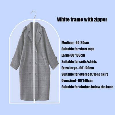 Tops Apģērbi Piekarināms Apģērbs Kleita Apģērbs Uzvalks Mētelis Putekļu aizsargs Mājas Uzglabāšanas Soma Soma Soma Organizators Garderobe Piekarināmi Apģērbi