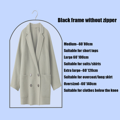 Tops Apģērbi Piekarināms Apģērbs Kleita Apģērbs Uzvalks Mētelis Putekļu aizsargs Mājas Uzglabāšanas Soma Soma Soma Organizators Garderobe Piekarināmi Apģērbi