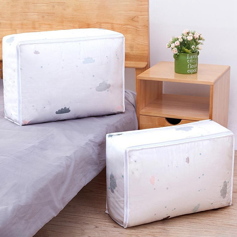Poplun Odjeća Pokrivač Vreće za organizatore s patentnim zatvaračem Sklopive torbe za pohranu s otisnutim lišćem za završnu obradu doma Vreća za prašinu Vodootporna