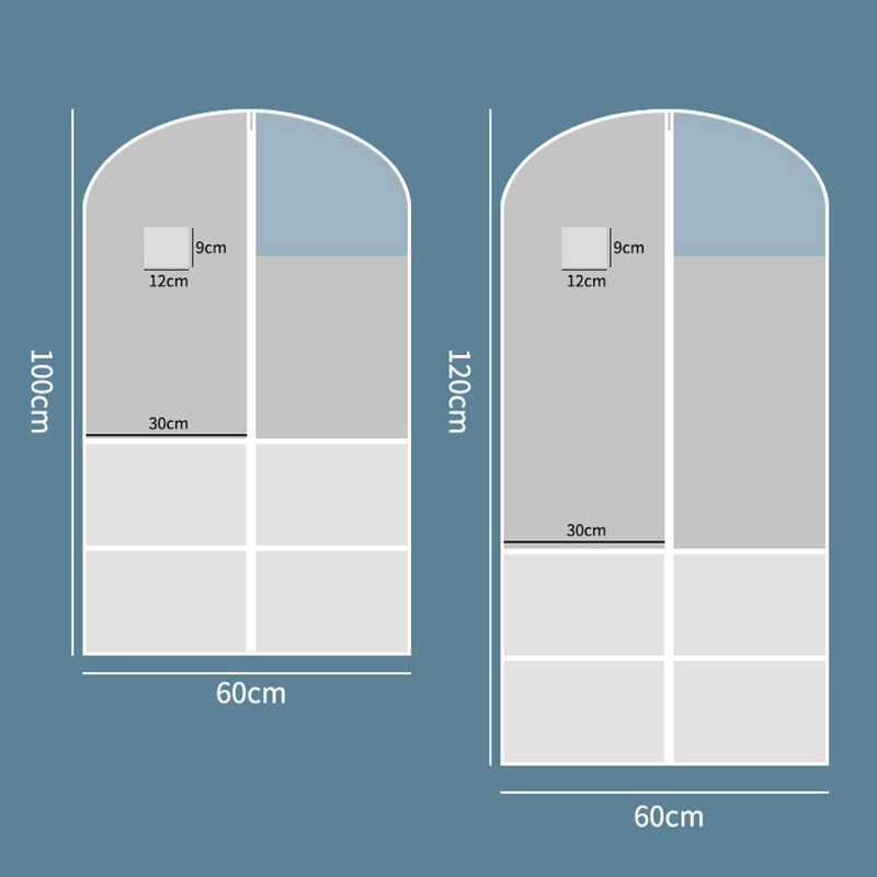 Torbe za dječju plesnu odjeću s četiri džepa za dodatke, sklopiva viseća navlaka za odjeću, torba za odlaganje odjeće u ormaru, haljina, navlaka za prašinu