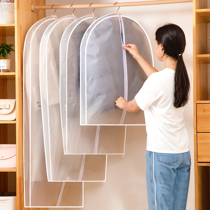 Piekaramie apģērba maisiņi glabāšanai Ceļojumu aizsargs Uzvalks Mētelis Kleita Putekļu aizsargi Skapis Apģērbu glabāšana Uzvalku somas ar rāvējslēdzēju