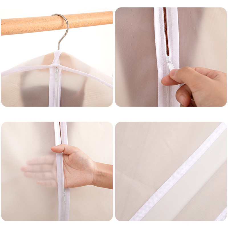 Piekaramie apģērba maisiņi glabāšanai Ceļojumu aizsargs Uzvalks Mētelis Kleita Putekļu aizsargi Skapis Apģērbu glabāšana Uzvalku somas ar rāvējslēdzēju