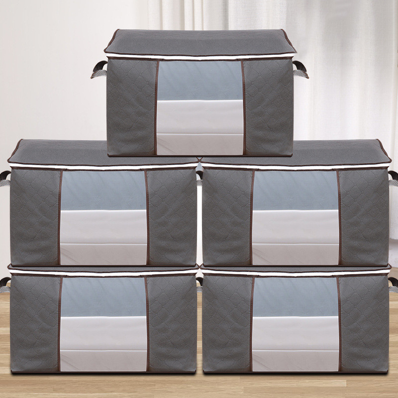 Salokāms skapis Organizators Apģērbu glabāšanas somas Segas Glabāšana ar skaidru logu, pastiprinātu rokturi un izturīgu rāvējslēdzēju