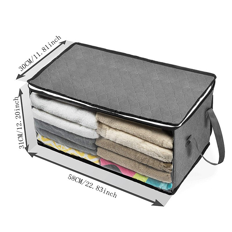 Suure mahutavusega kokkupandav voodi alla tekk tekk Hoiukott Koduriided Vastupidav tolmukindel korraldaja Liiguta Tõmblukuga kott Aksessuaar