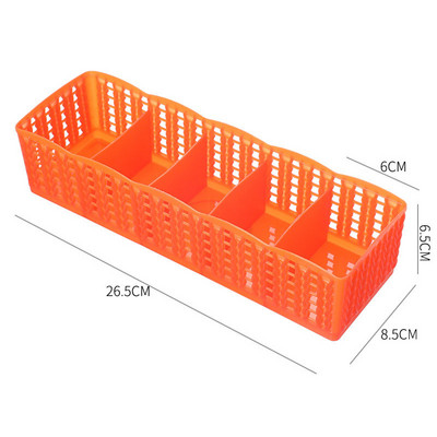 Органайзер за съхранение на бельо за дрехи Разделени чорапи Къси панталони Кутии за съхранение на сутиени Общежитие Шкаф Органайзер Чекмедже Може да се пере