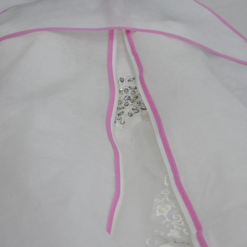 180cm Πλενόμενη καθαρή μεγάλη τσάντα ενδυμάτων Μακριά προστατευτικό νυφικού Κοστούμια χορού Κοστούμια Φόρεμα Παλτό Ανθεκτικό στη σκόνη Κάλυμμα Τσάντα αποθήκευσης