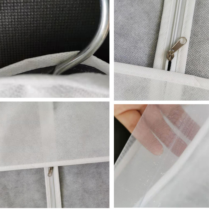 180cm Πλενόμενη καθαρή μεγάλη τσάντα ενδυμάτων Μακριά προστατευτικό νυφικού Κοστούμια χορού Κοστούμια Φόρεμα Παλτό Ανθεκτικό στη σκόνη Κάλυμμα Τσάντα αποθήκευσης