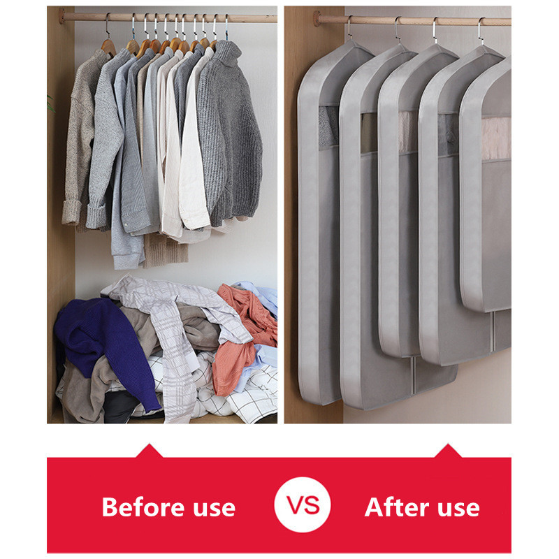 Ormar Viseći poklopac za prašinu Prozirna odjeća Vreće za pohranu otporne na prašinu Kaput Odjevni predmet Odijelo Organizator Ormar Navlaka za prašinu za dom