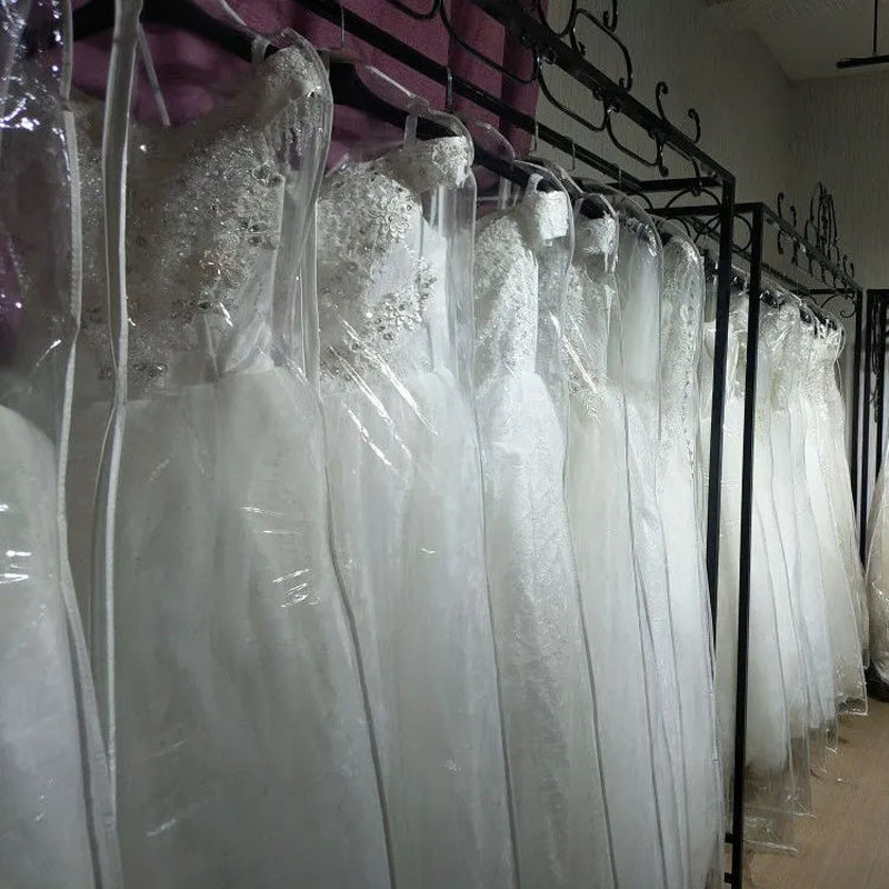 Moderna prozirna vjenčanica Viseći poklopac za prašinu Odjeća Otporna na prašinu Torba za pohranu Odijelo Zaštitna torbica Debela viseća torba za organizatore