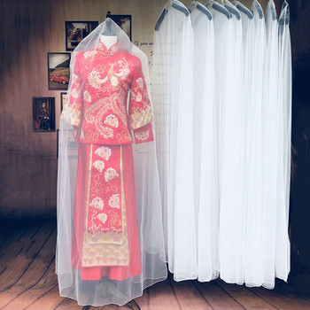 Καλύμματα με προστασία από τη σκόνη Τσάντες αποθήκευσης νυφικό φόρεμα προστατευτικό ρούχων Κάλυμμα ενδυμάτων Διάφανη θήκη ντουλάπας