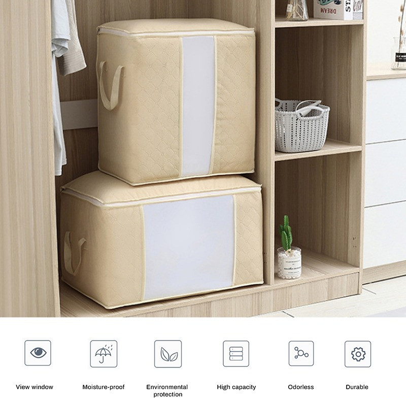 Kutija za pohranu od netkanog materijala Poplun Sklopiva torba za pohranu Ormar Završna obrada odjeće Kutija za organizatore Otporan na prašinu Otporan na vlagu