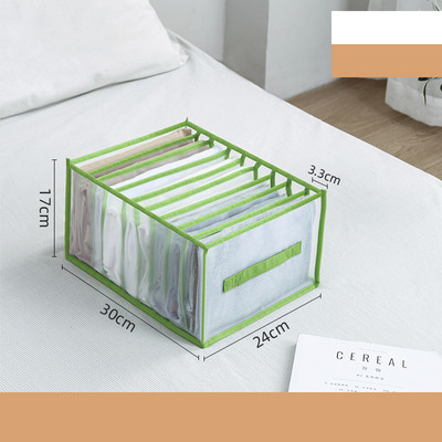 Suur riiete pükste hoiukast koos keskmise lauakapiga virnastatav organiseerija konteiner riidekapp aluspesu sokk rinnahoidja