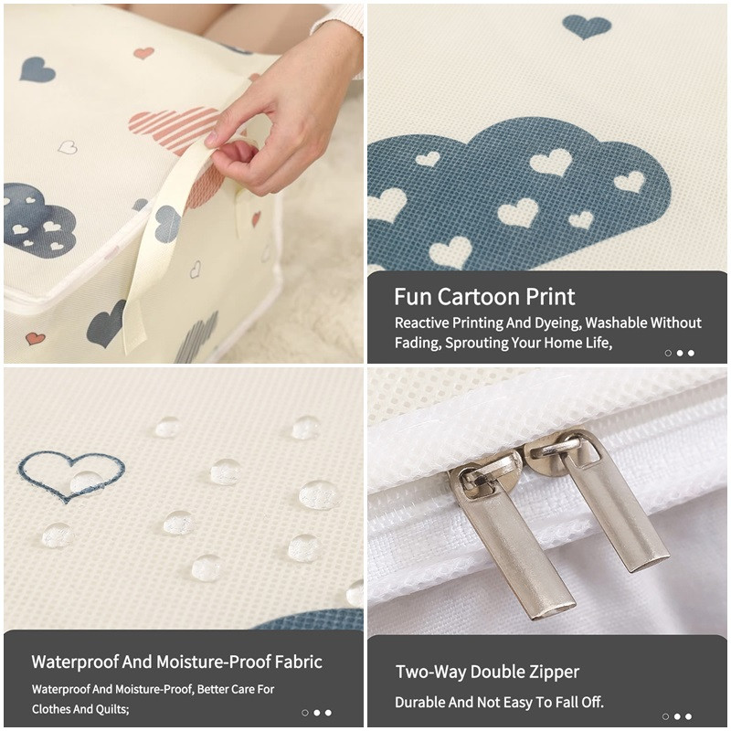 Vreće za pohranu popluna Vreća za pohranu netkane odjeće Vodootporna poplun Organizator za odjeću Kutija za pohranu odjeće Sklopivi organizator za ormar