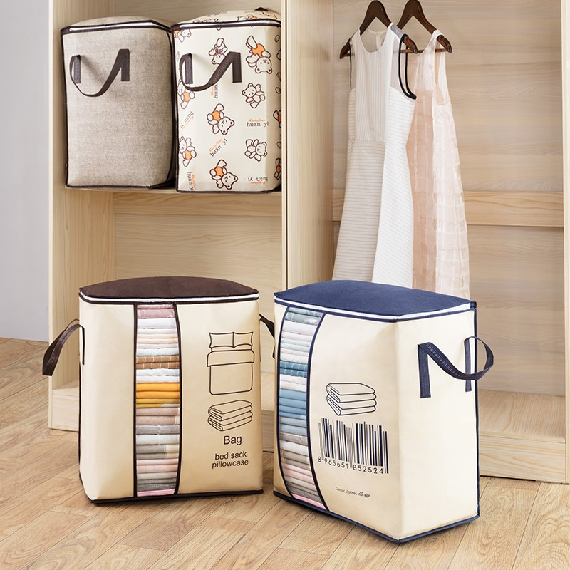 Kućanski sklopivi netkani poplun Vreća za pohranu Kompleti popluna Jastuk Pokrivač Organizator odjeće Ormar za spavaću sobu Torbica za pohranu Pribor