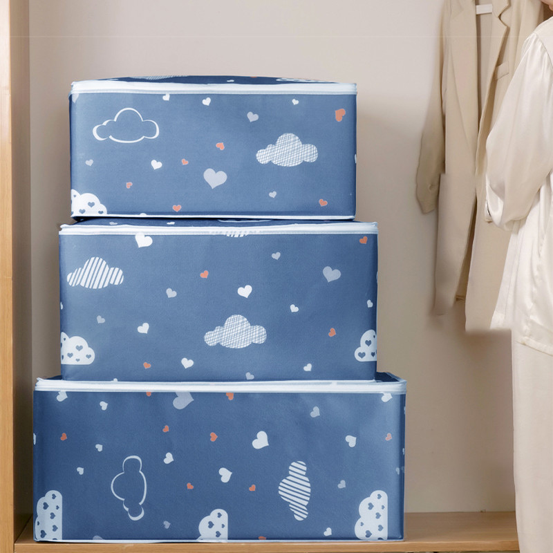 Segas drēbju uzglabāšanas soma Saliekams audums, drēbju skapis, drēbju skapja organizētājs, segu glabāšanas organizatori Putekļu necaurlaidīga kaste