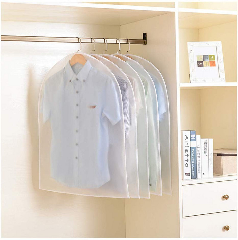 2PCS Odjeća Visi Garment Haljina Odjeća Odijelo Kaput Navlaka za prašinu Kućna torbica za pohranu torbica Torbica Organizator Ormar Viseća odjeća