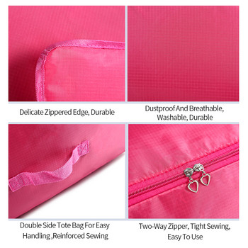 Оксфордска чанта за съхранение на дрехи Устойчив на влага Органайзер за завивки Плюс размер Одеяло Чанти за съхранение на юргани Прахоустойчив Органайзер за гардероб S-XL