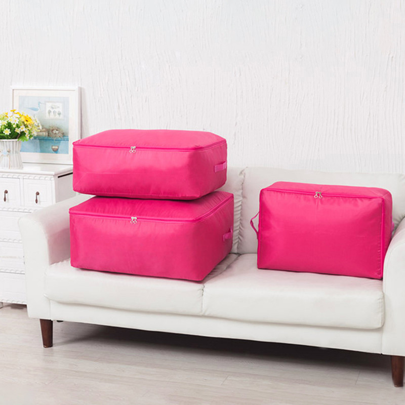 Oksfordas apģērbu glabāšanas soma Mitrumizturīgs segas organizators Lielizmēra sega segas uzglabāšanas somas Putekļu necaurlaidīgs drēbju skapja organizators S-XL