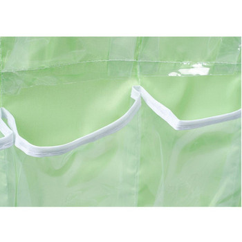 16 джоба Сгъваема прозрачна висяща чанта Чорапи Поставка за гардероб Закачалка Органайзер за съхранение Чанта за съхранение на бельо за баня