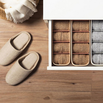 Кутия за съхранение на чорапи Множество отделения Антидеформиращи пластмасови чорапи Чекмедже за бельо Организатор Кутия за домашно бельо Organizadore