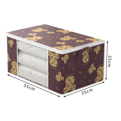 Vreća za pohranu popluna velikog kapaciteta Ormar otporan na prašinu Garderoba poplun Organizator odjeće Pokrivač za kućanstvo Vreće za sortiranje na patentni zatvarač Torba za selidbu