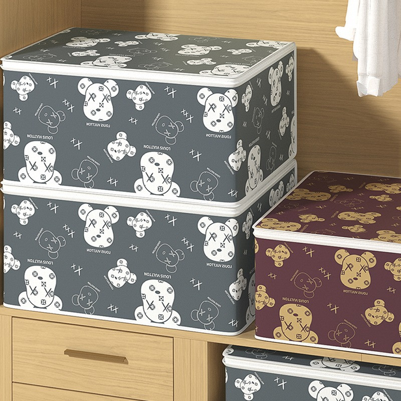 Vreća za pohranu popluna velikog kapaciteta Ormar otporan na prašinu Garderoba poplun Organizator odjeće Pokrivač za kućanstvo Vreće za sortiranje na patentni zatvarač Torba za selidbu