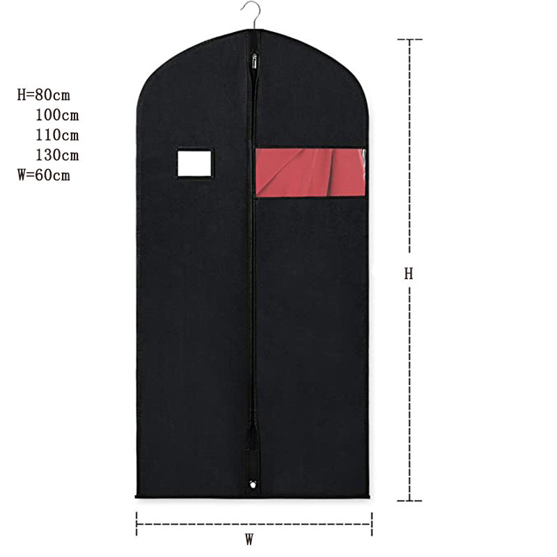 Odjeća Navlaka za prašinu Netkani kućni ormar otporan na prašinu Viseća odjeća Vreća za pohranu odjeće Odijelo Štitnik za haljine Organizator za ormar