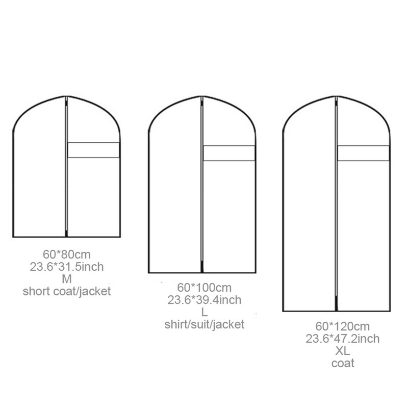 Odjeća za kućanstvo Navlaka za prašinu Ormar Kaput Navlaka za pohranu Viseće odijelo Zaštitna torba za organizator odjeće