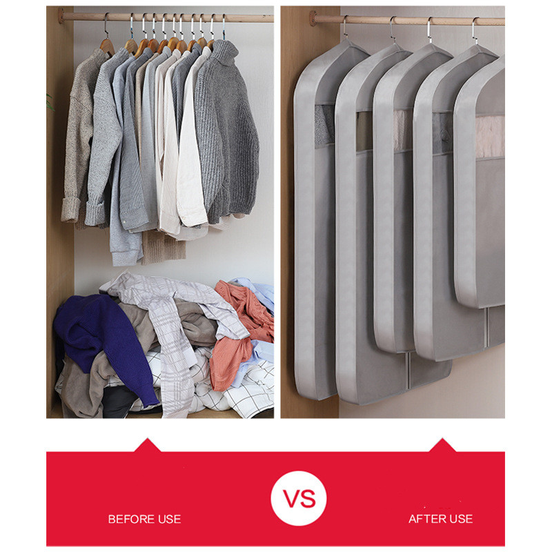 Tops Apģērbs Piekarināms Apģērbs Kleita Apģērbs Uzvalks Mētelis Putekļu aizsargs Mājas Uzglabāšanas Soma Soma Soma Organizators Garderobes Apģērbu Somas