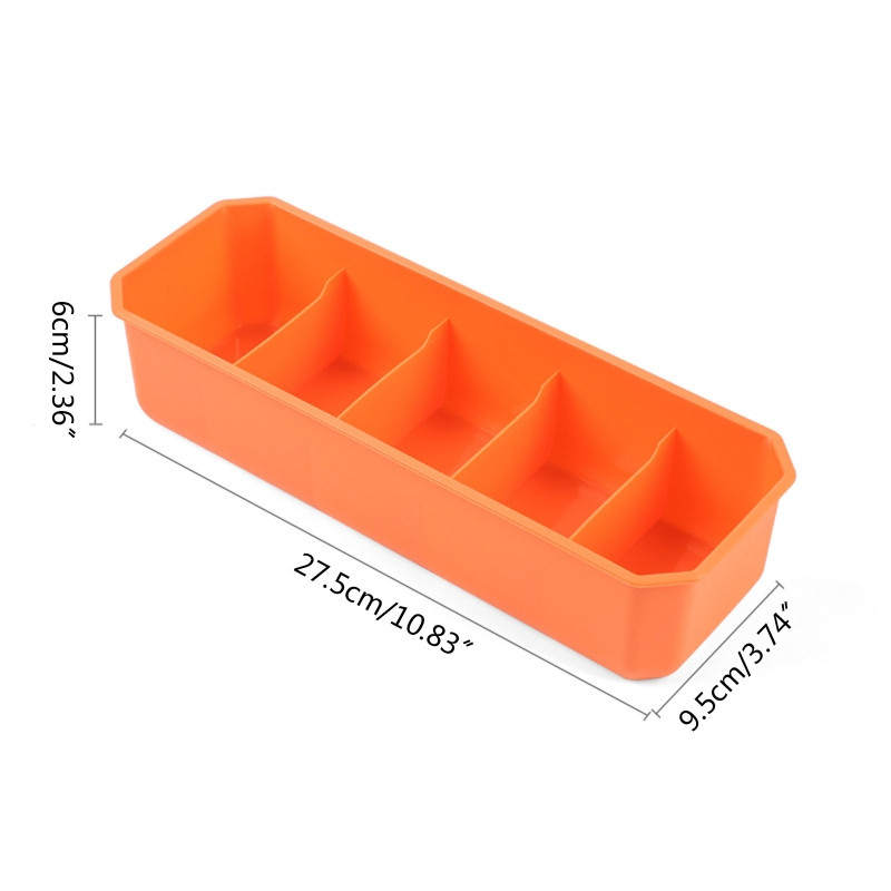 5 rešetki Pretinac Podijeljena ladica Organizator Pregrada Donje rublje Odjeća PP Kutija Ormar za TORBICA Kravate Čarape Grudnjak Spremište za