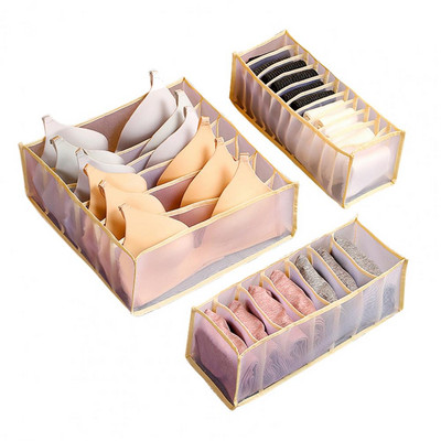 1 set sklopivih organizatora za donje rublje s više rešetki Netkani grudnjak Čarape Držač za donje rublje za spavaću sobu