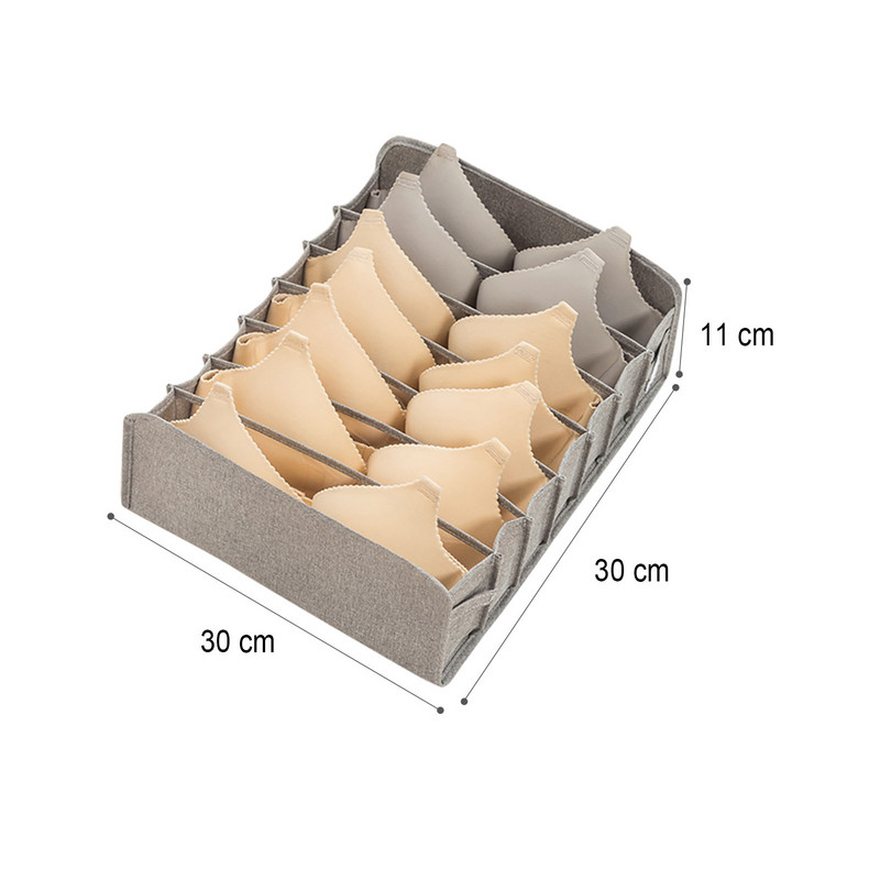 Sklopiva kutija za pohranu kompresijskog donjeg rublja Grudnjak Gaćice Čarape Kutija za pohranu Čarape Grudnjak Gaćice Odjeljci Organizator za pohranu