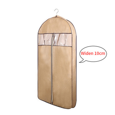 Paplašināts neausto apģērbu putekļu pārsegs apģērba tērpam, kostīmam, mētei Liels auduma futrālis, piekarināms kabatas glabāšana, kārtot somas