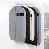 Elpojošs neausto stereoapģērbu putekļu pārsegs mājas drēbju skapis mētelis vienkrāsains putekļu necaurlaidīgs piekarināms maiss dūnu jakas uzglabāšanai